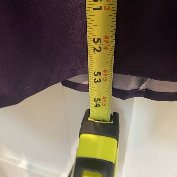 Boho Off Shoulder Maxi Dress Small Purple Geometric Folk Print Ruffle Festival - Picture 10 of 14